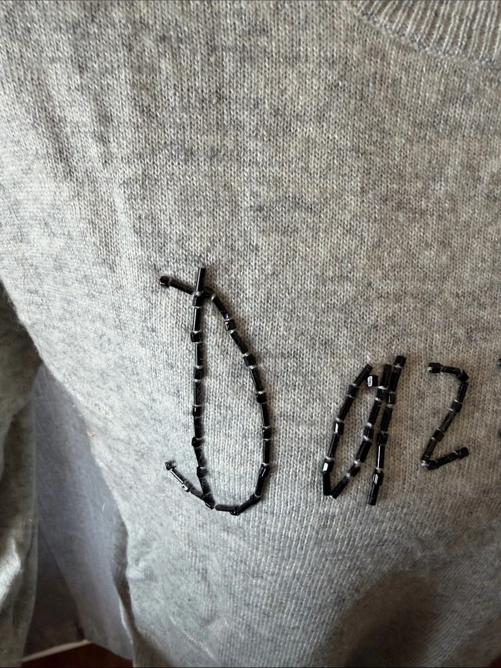 J. Crew Light Gray Knit Crewneck Sweater